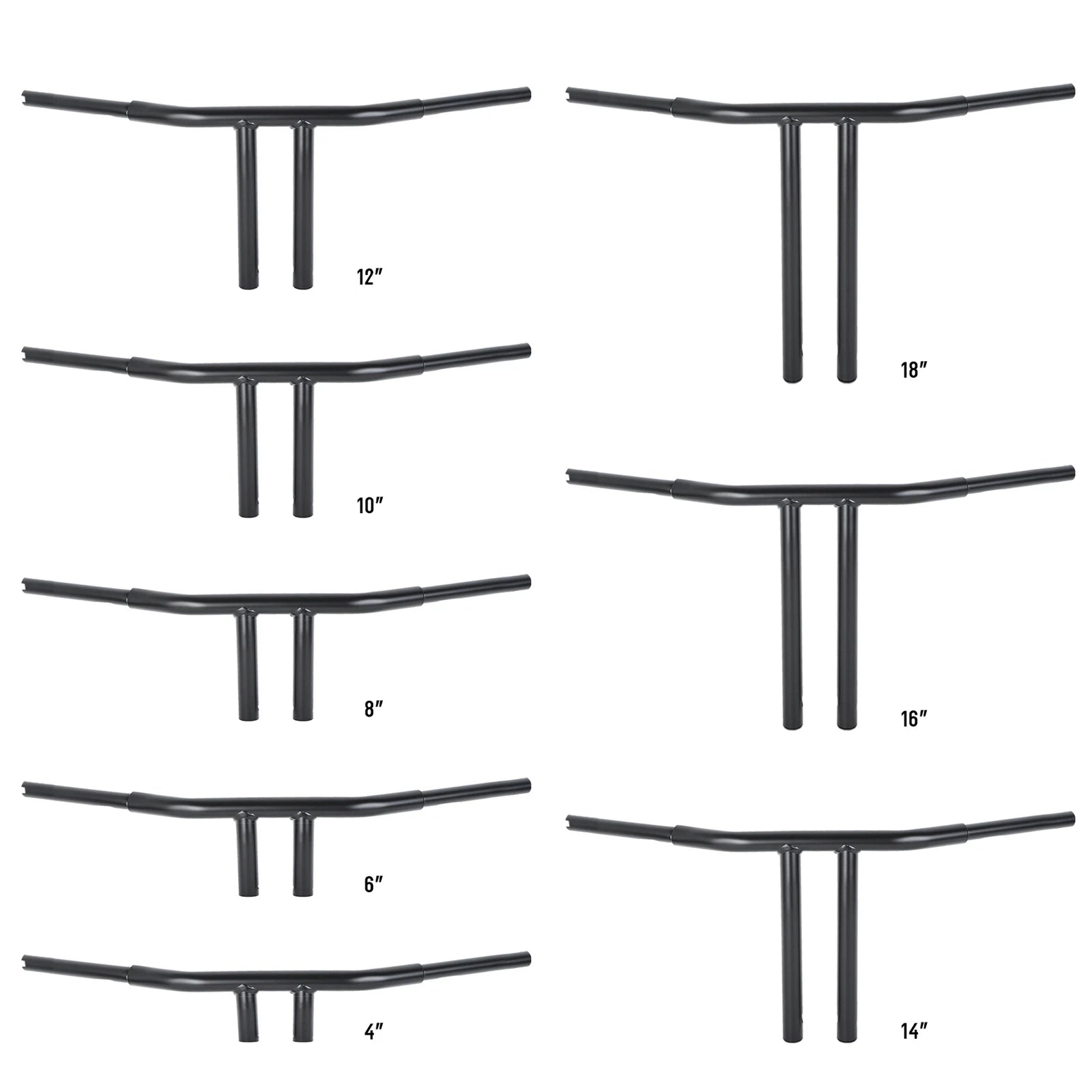 T-Bar Handlebar for Harley Softail (4"/6"/8"/10"/12"/14"/16"/18")