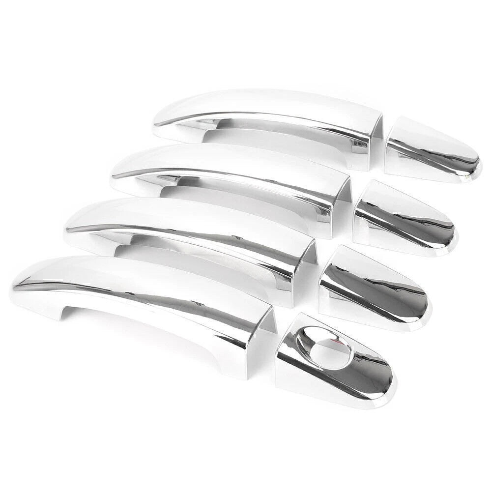 8x Car Chrome Door Handle Catch Cover Trim Bezel For Ford Focus MK2 2005-2011