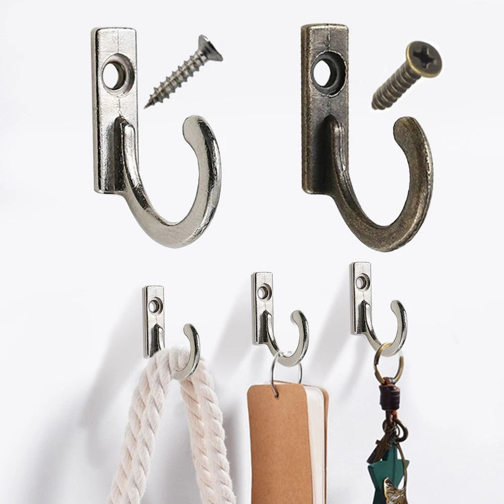 Coat Hooks for Automotive Use - Anti-Rust Zinc Alloy Curved Design