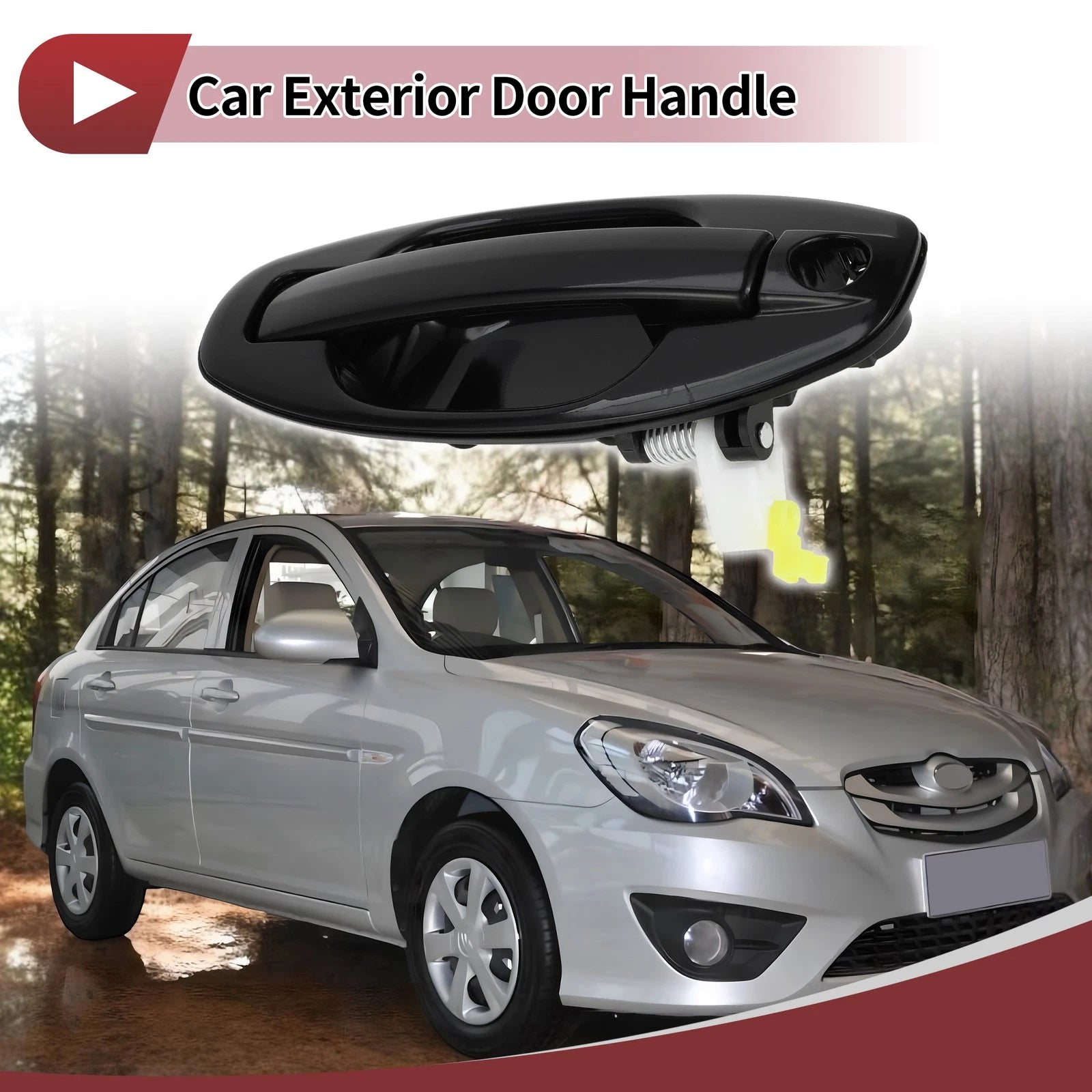 Exterior Door Handle Front Right Replacement for Hyundai Santa Fe (2006–2012)
