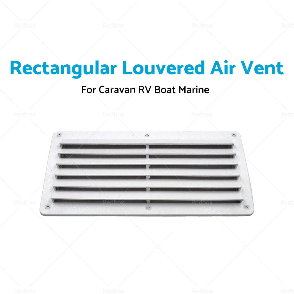 Rectangular Louvered Air Vent for Caravan RV Boat (260x125mm)
