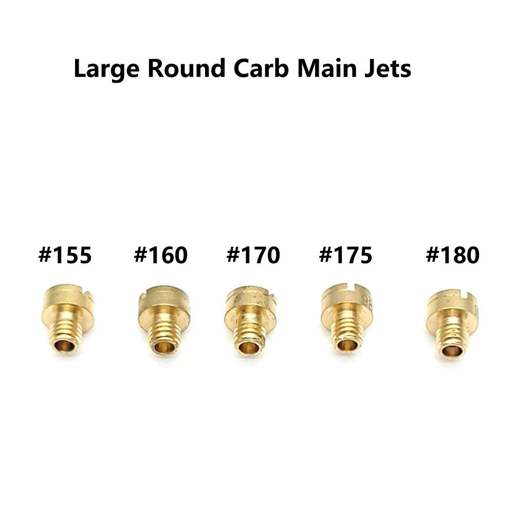 5pcs Carburetor Main Jet Kit #155 #160 #170 #175 #180 for Mikuni N100/604