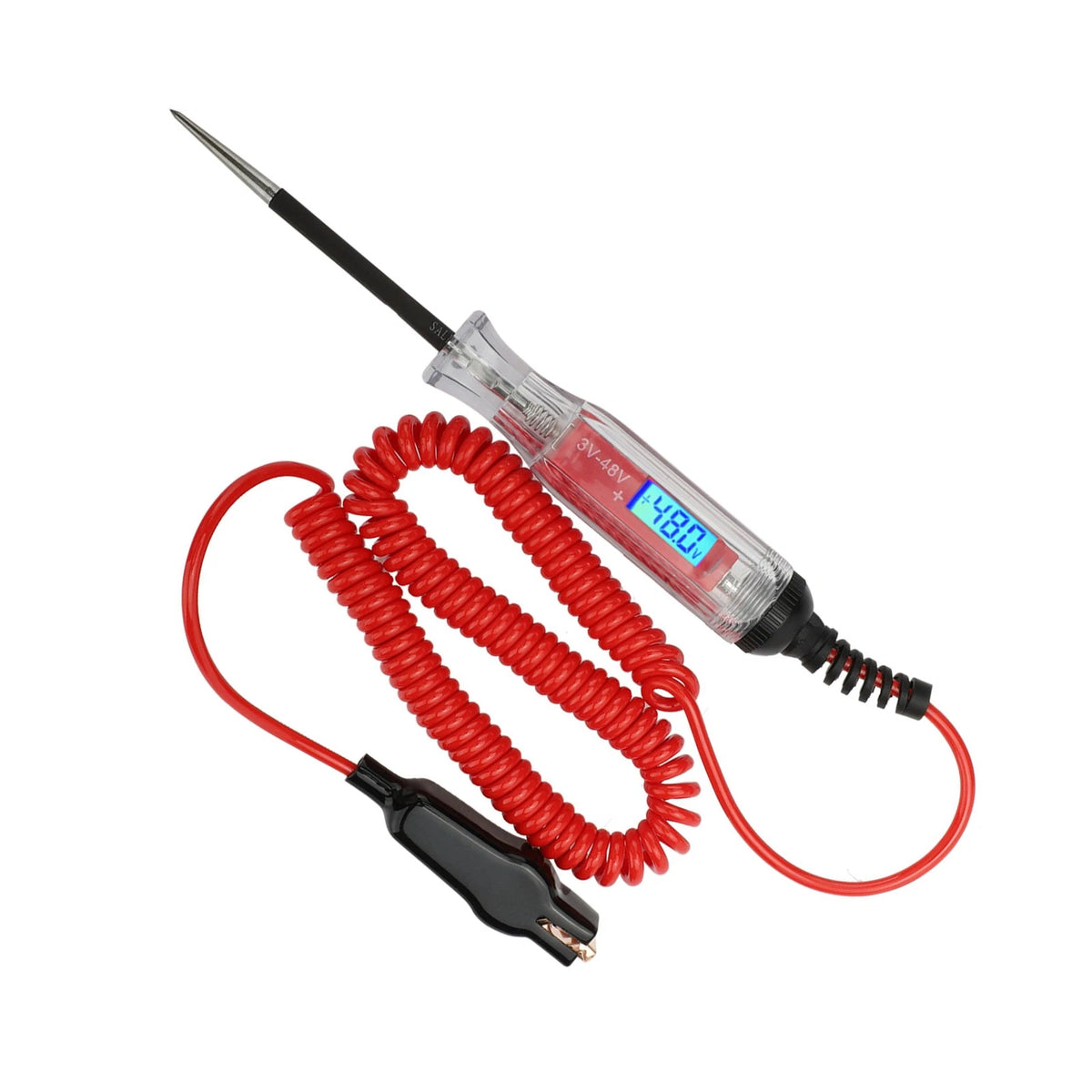 DC 3-48V LCD Digital Electric Circuit Tester for Car Boat RV Motorcycle