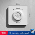 Wall Panel Cover with Outlet Hole for 86 Type