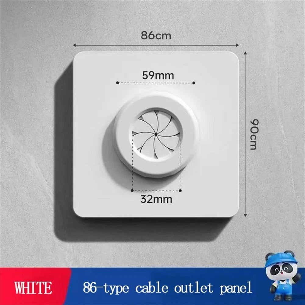 Wall Panel Cover with Outlet Hole for 86 Type