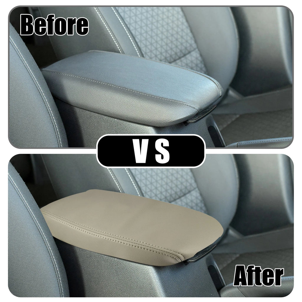 Center Console Seat Armrest Cover Beige for Toyota RAV4 (2014–2018)