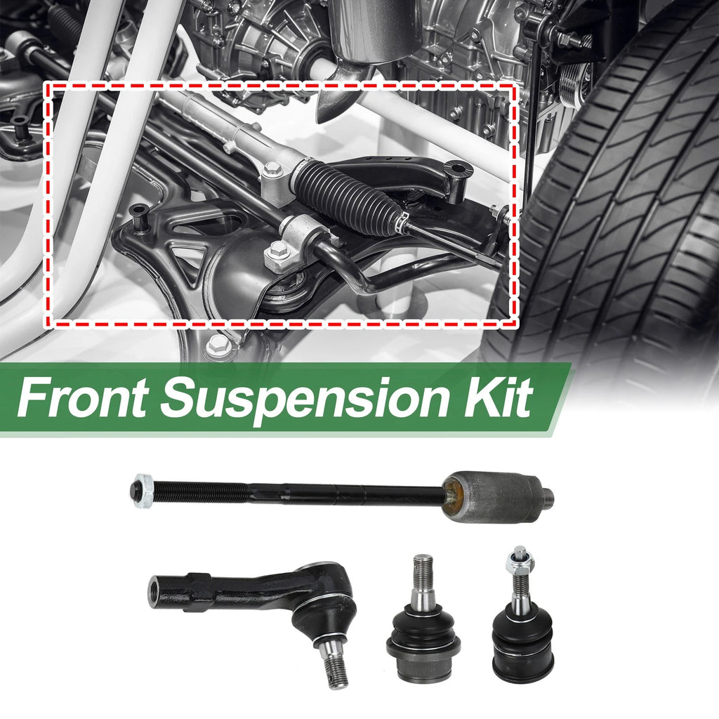 8pcs Front Suspension Kit Inner Outer Tie Rod End Ball Joint for Ford Explorer (2002–2010)