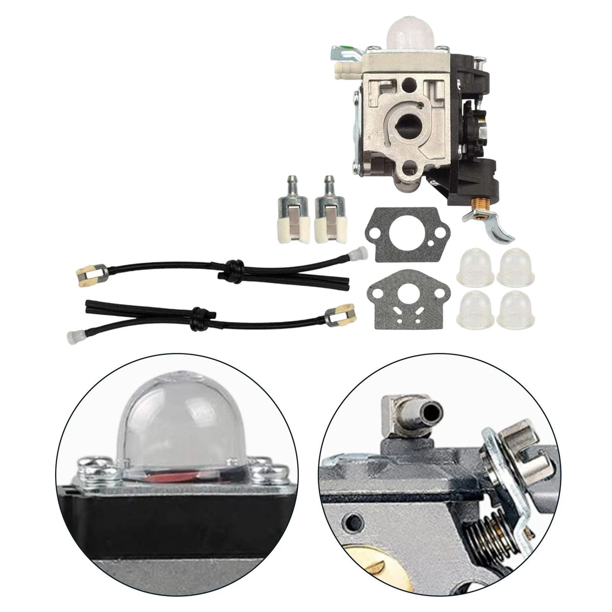 Carburetor Kit for ZAMA RB-K106 (Fuel Filter Included)