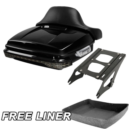 Chopped Trunk Pad Tail Light Mount Rack for Harley Touring Glide (2014–2023)