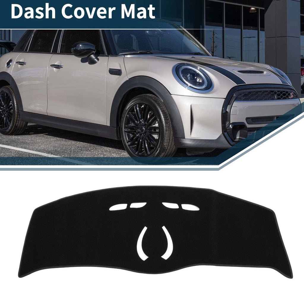 Dashboard Dash Cover Mat Replacement for BMW Mini Cooper (MINI) F55 F56 2014-2024 Black
