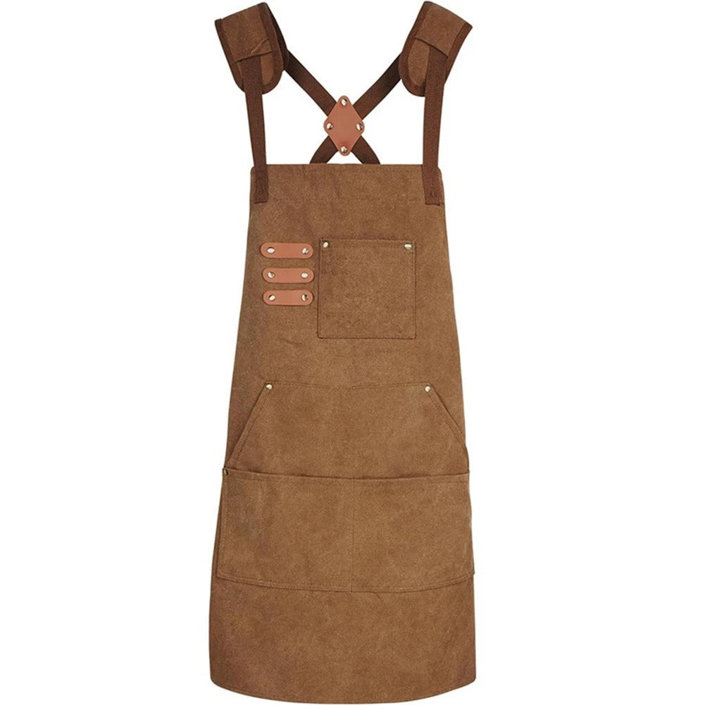 Heavy Duty Canvas Work Apron for Gardening and Carpentry