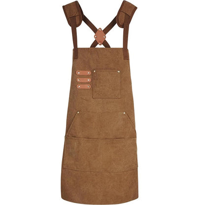 Heavy Duty Canvas Work Apron for Gardening and Carpentry