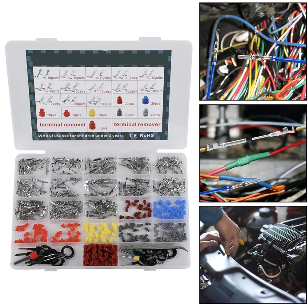 Complete Automotive Connector Pin Set 518pcs with Terminal Removal Tools