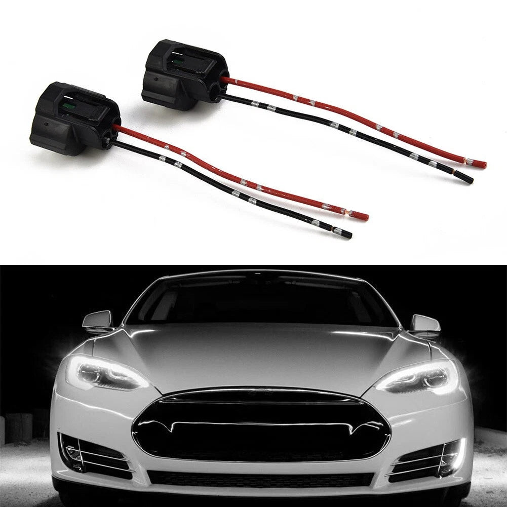 2X Wiring Harness Light Socket Adapter for H11 H8 (2010–2023)