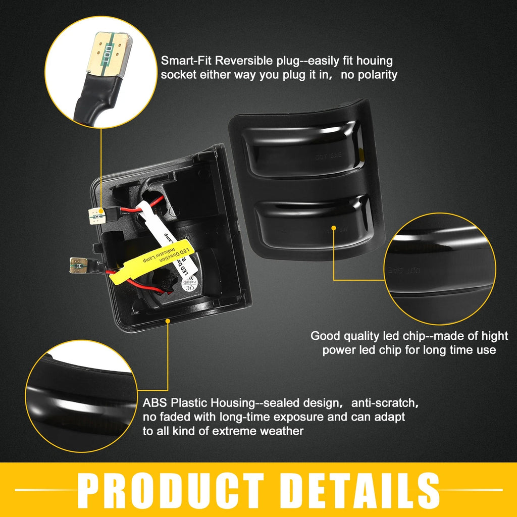 Mirror Turn Signal Light Replacement for Ford F-350 Super Duty (2011–2016)