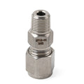 Compression Fitting 1/8" NPT 6mm OD Stainless Steel Double Ferrule