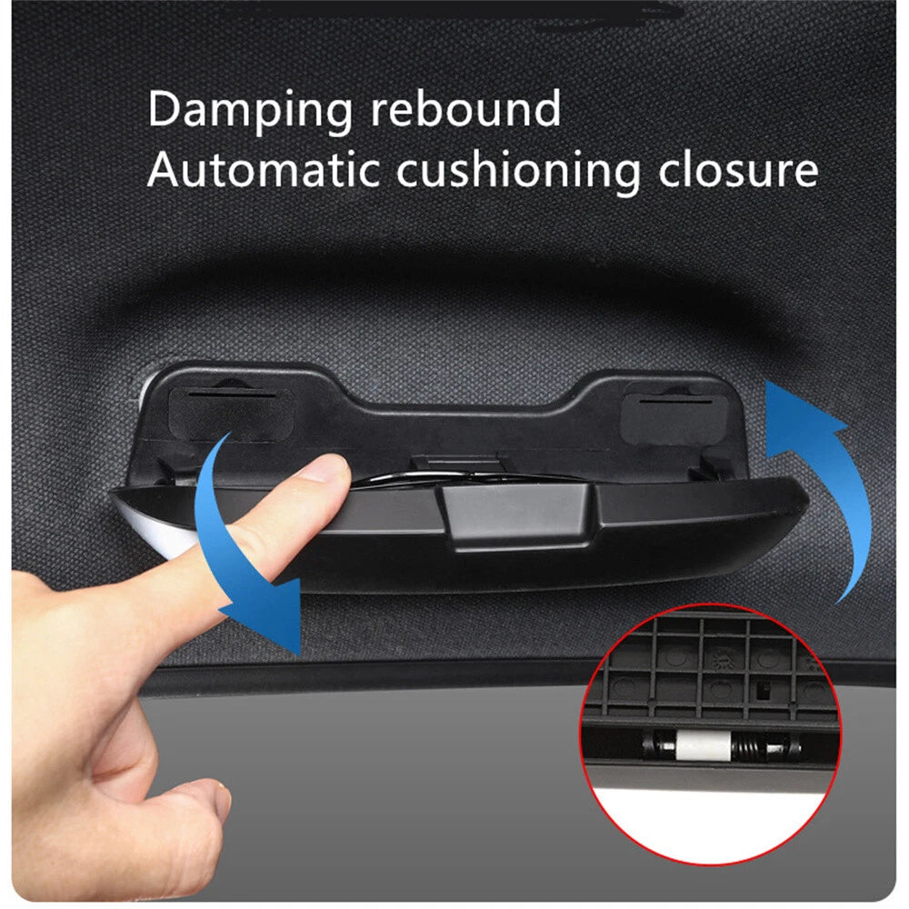 Sunglasses Case Holder Storage Box For Toyota LandCruiser Prado LC250 2024 Black