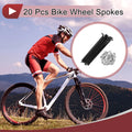 Bicycle Spokes Replacement Set 100mm 304 Stainless Steel for 26in Wheels (20–)