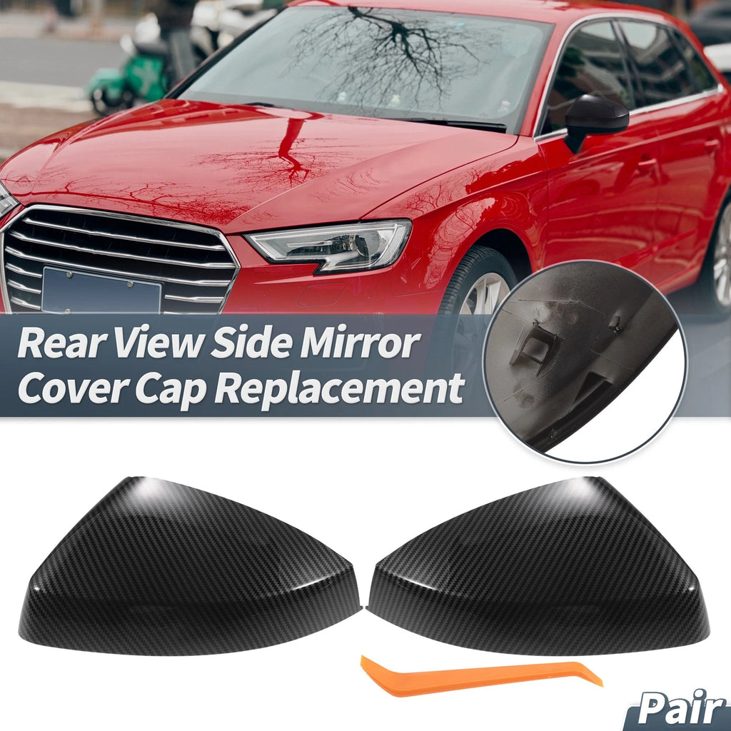 Rearview Mirror Cover Cap Pair for Audi A3 S3 RS3 (2014–2020)