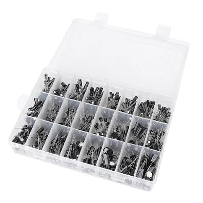 500Pcs 24Value Electrolytic Capacitor Assortment Element Pack Box Set 0.1-1000UF