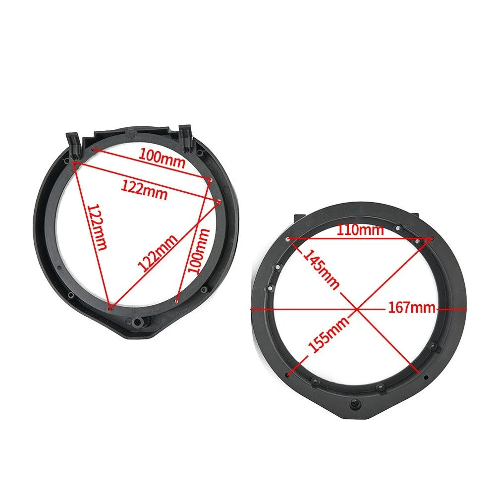2 Pairs For Honda Accord Civic 6.5 Speaker Adapter Plates & Speaker Harness Kit