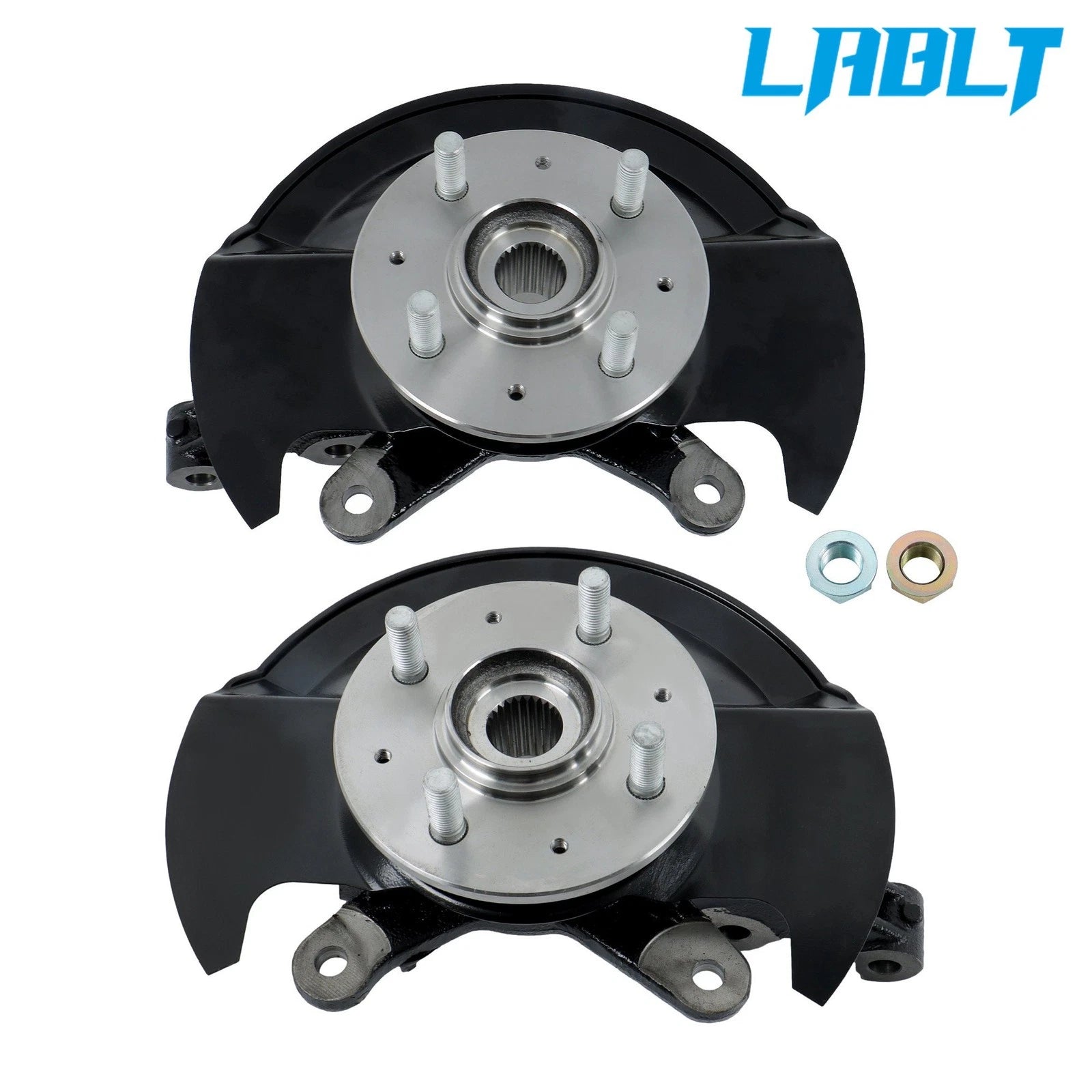 Pair Front Wheel Hub & Bearing Knuckle Assembly for Honda Civic (2003–2005)