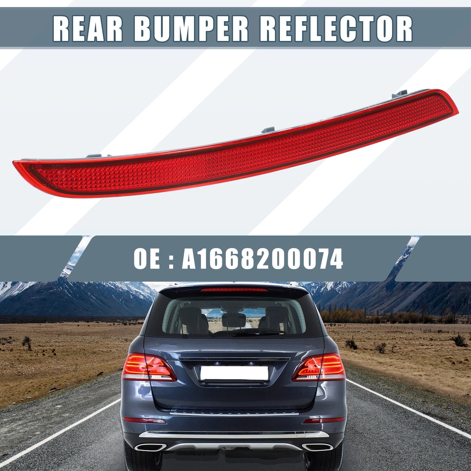Rear Left Bumper Reflector for Mercedes-Benz ML350 (2012–2015)