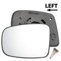 Left Side Mirror Glass White Non Heated for Hyundai i10 (2007–2010)