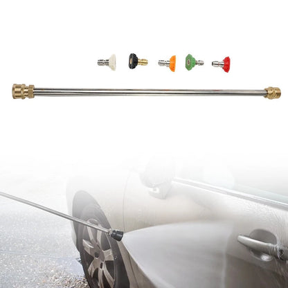 2X High Pressure Car Washer Spray Wand Nozzle Tips Hose Kit 4000 PSI