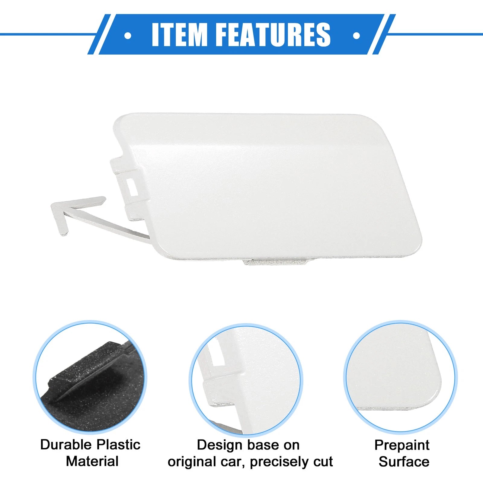 Front Right Tow Hook Cover for Subaru Forester (2009–2013) - White