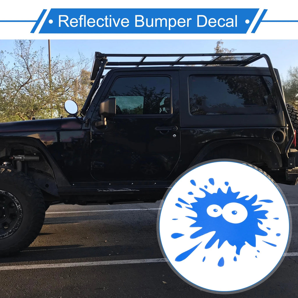 Reflective Bumper Decal for - Blue Round Eye Spots