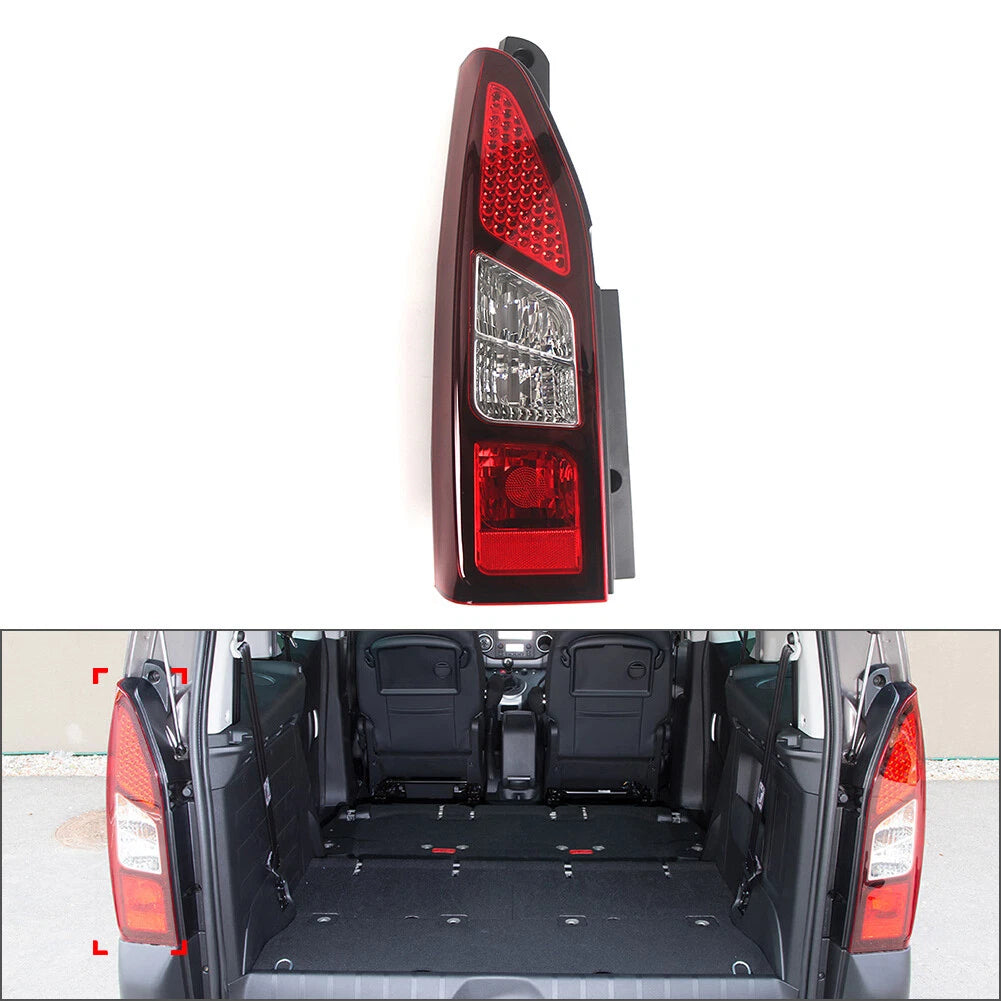 Left Red Rear Tail Light Lamp Housing for Peugeot Partner (2012–2018)