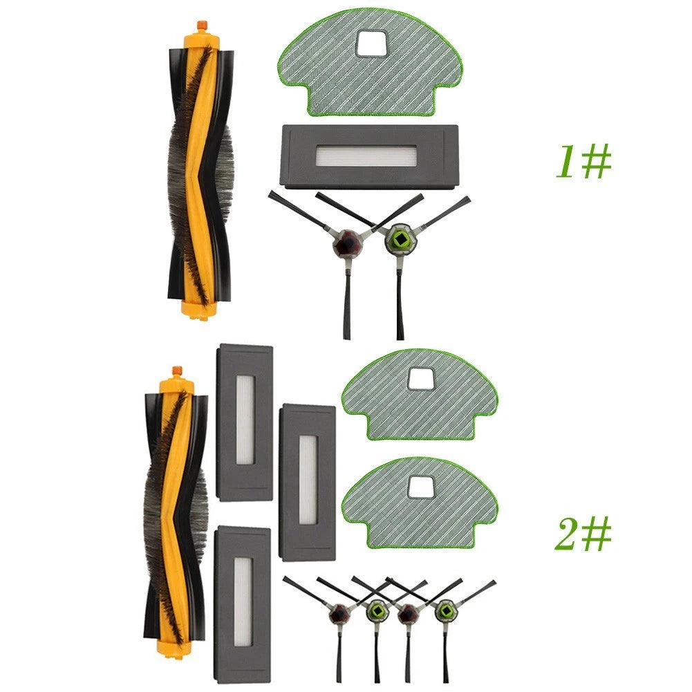 Main Brush Filter Side Brush Mop Cloth for Efficient Dust Removal