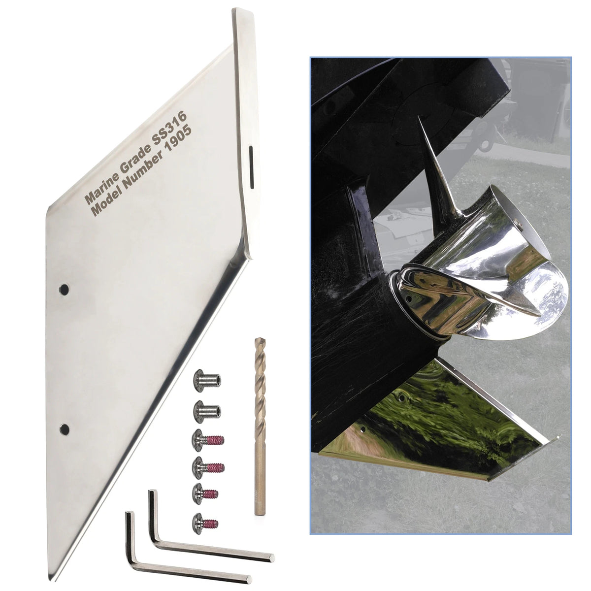 SkegGuard 27211 Skeg Protector for Mercury Mariner 75-90-115hp Command Thrust