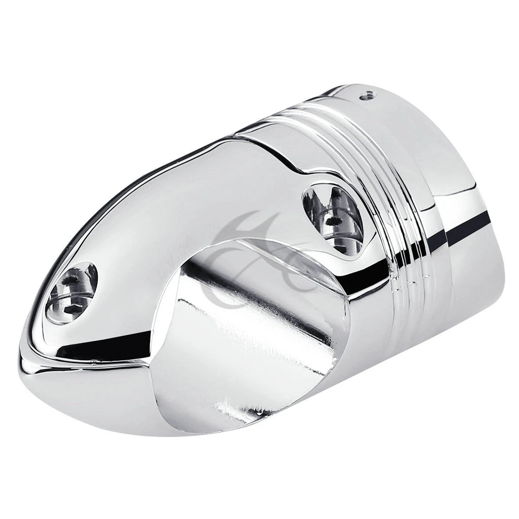 Chrome Handlebar Clock Mount for Harley Davidson Cruiser Chopper (1.25")