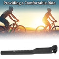 Height Adjustable Bike Seat Post 30.8x350mm for 3K Matte Black Saddle