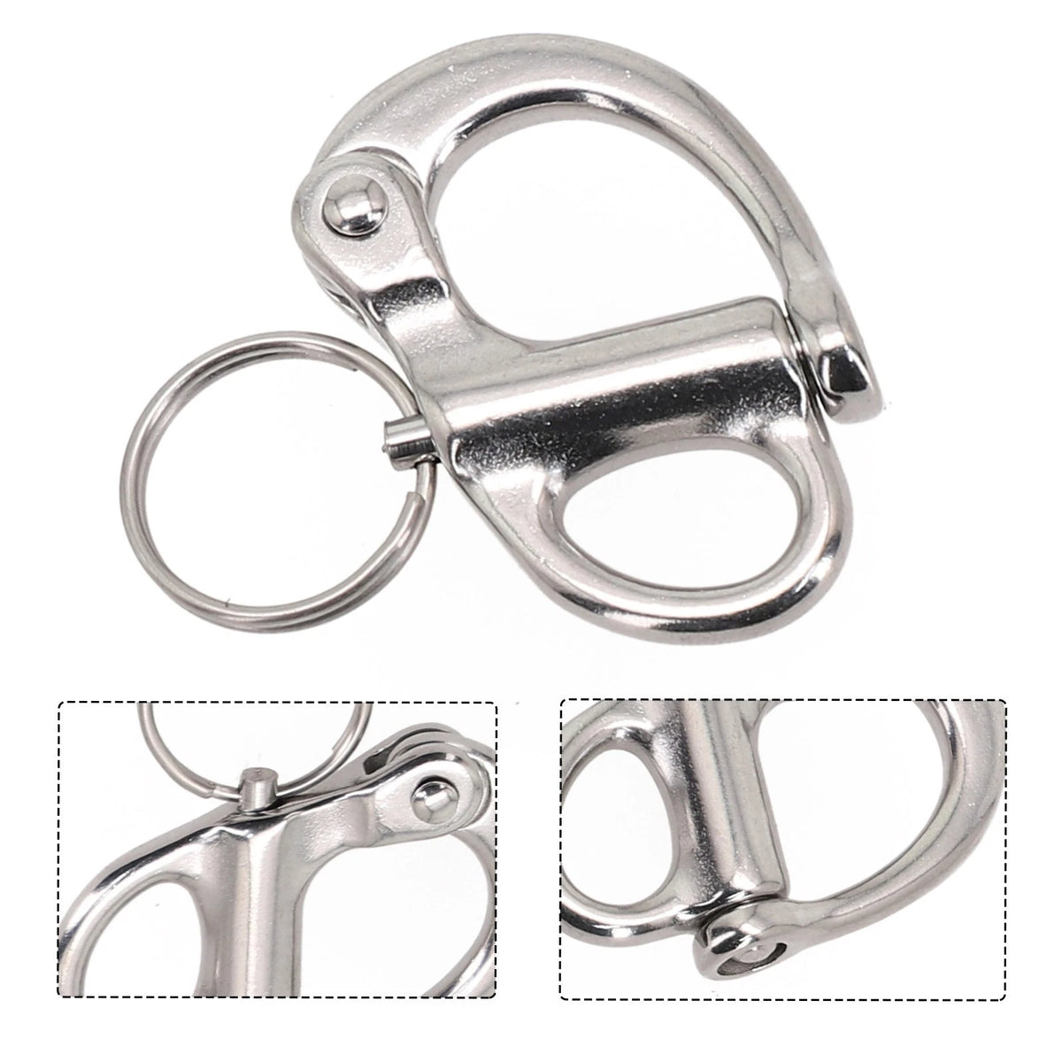 Stainless Steel Quick Release Boat Anchor Chain Eye Shackle Swivel