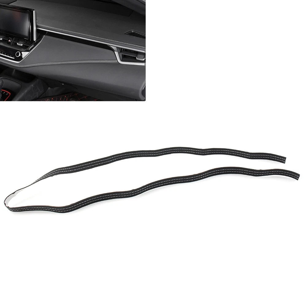 Universal Car Moulding Trim Braid Decorative Line Strip - White