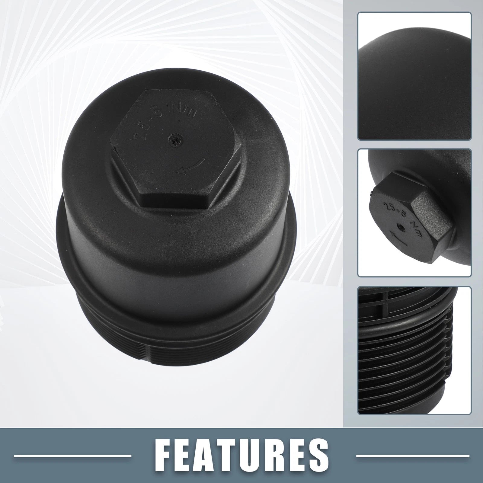 Engine Oil Filter Housing Cover Cap Replacement for Audi A6 A7 2016–2018