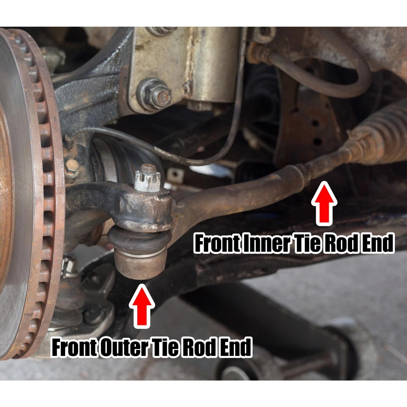 2pcs Front Outer Tie Rod End Replacement for Mercedes-Benz C230 C240 C280 (2005–2015)
