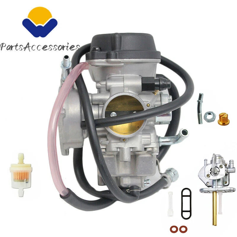Carburetor & Fuel Petcock Valve for Suzuki Quadsport Z400 LTZ400 (2003–2007)