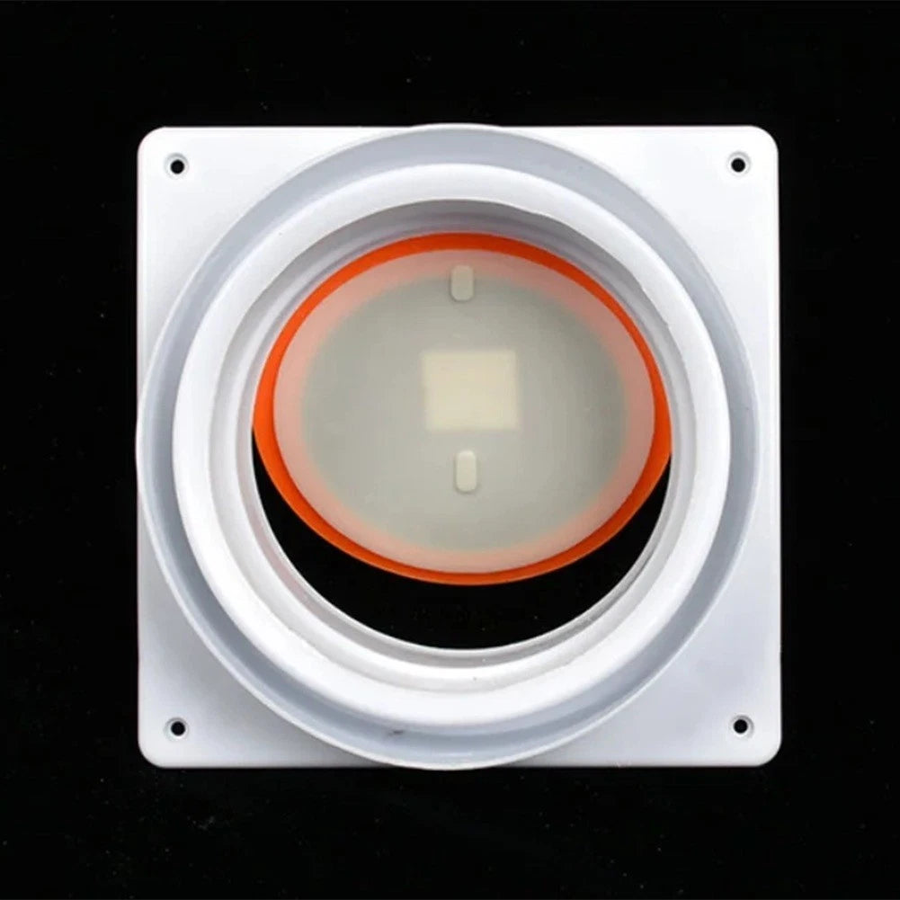 White Check Valve for Bathroom Pipeline Ventilation (No Part Numbers)