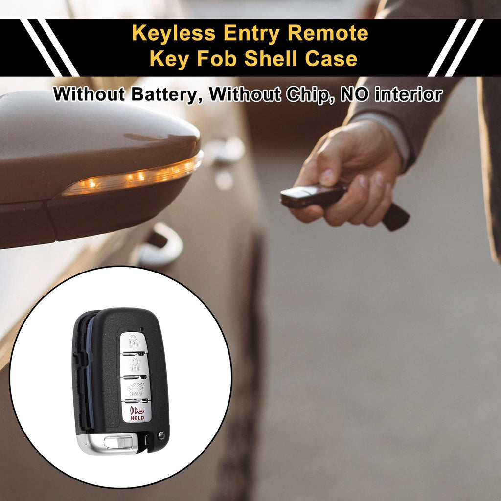 4 Button Key Fob Shell Case Replacement for Hyundai Sonata (2011–2015)