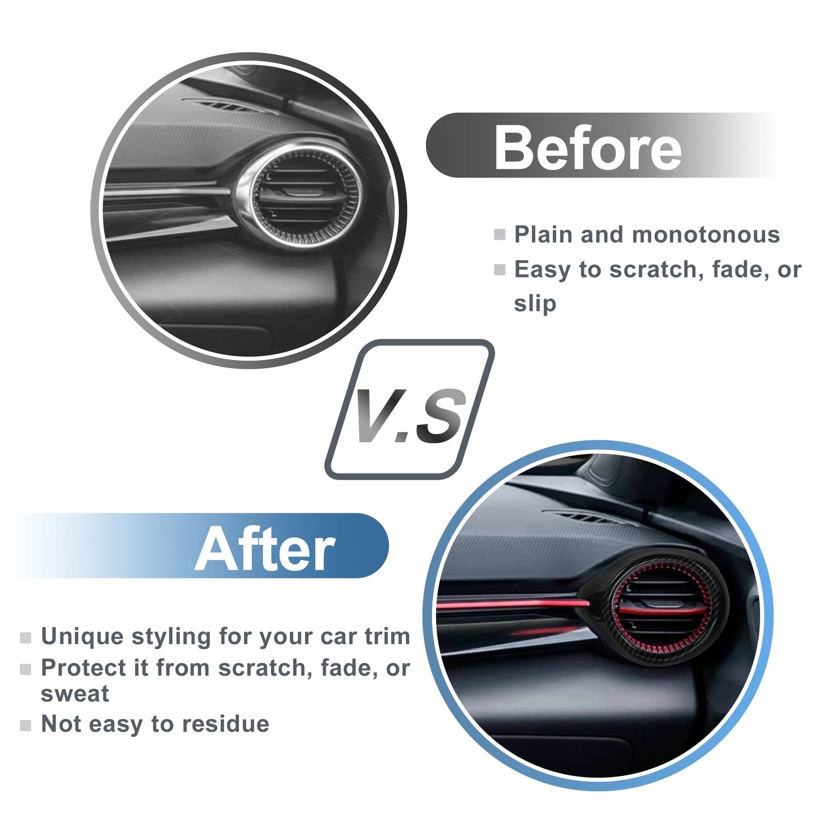 Center Console Air Vent Cover Trim Kit for