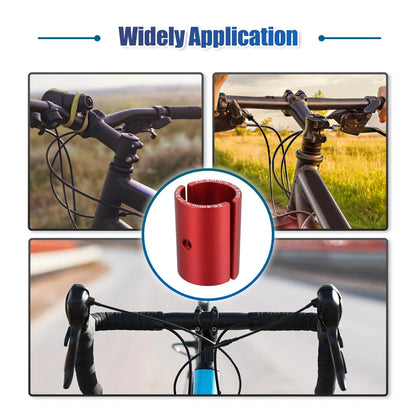 Handlebar Shim Spacer Set 25.4 to 31.8mm for Bike Stem (Red) (1 Pair)