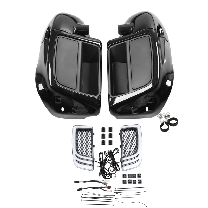 Lower Vented Leg Fairing & Turn Signal Light for Harley Touring Road Glide (2014–2023)