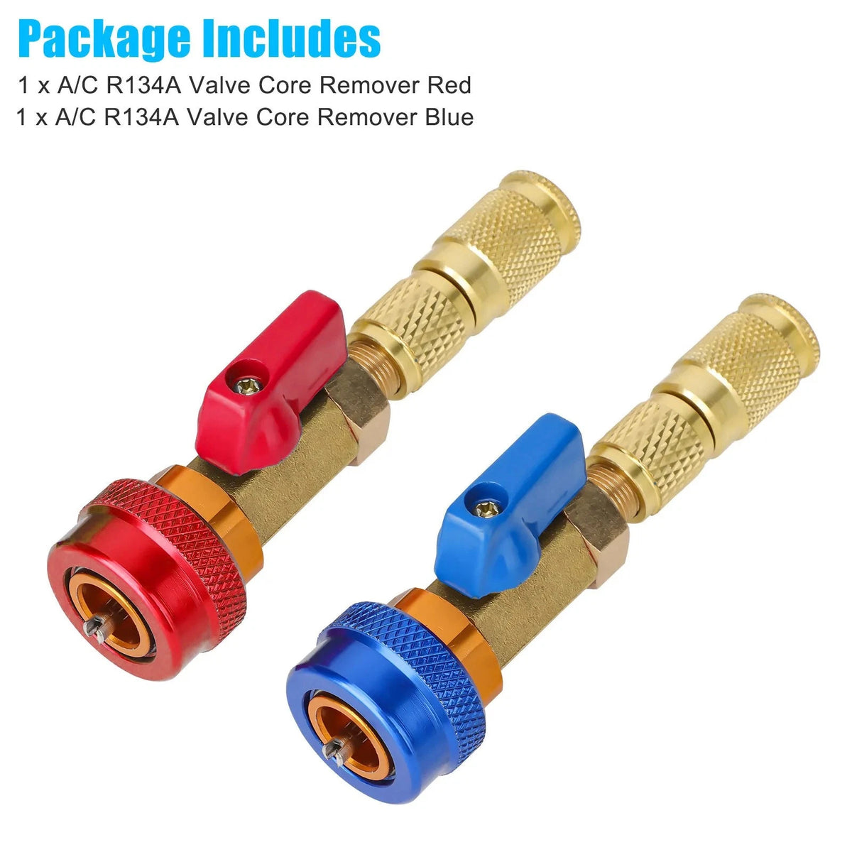 2Pcs HVAC AC R134A Valve Core Tool for Universal Applications