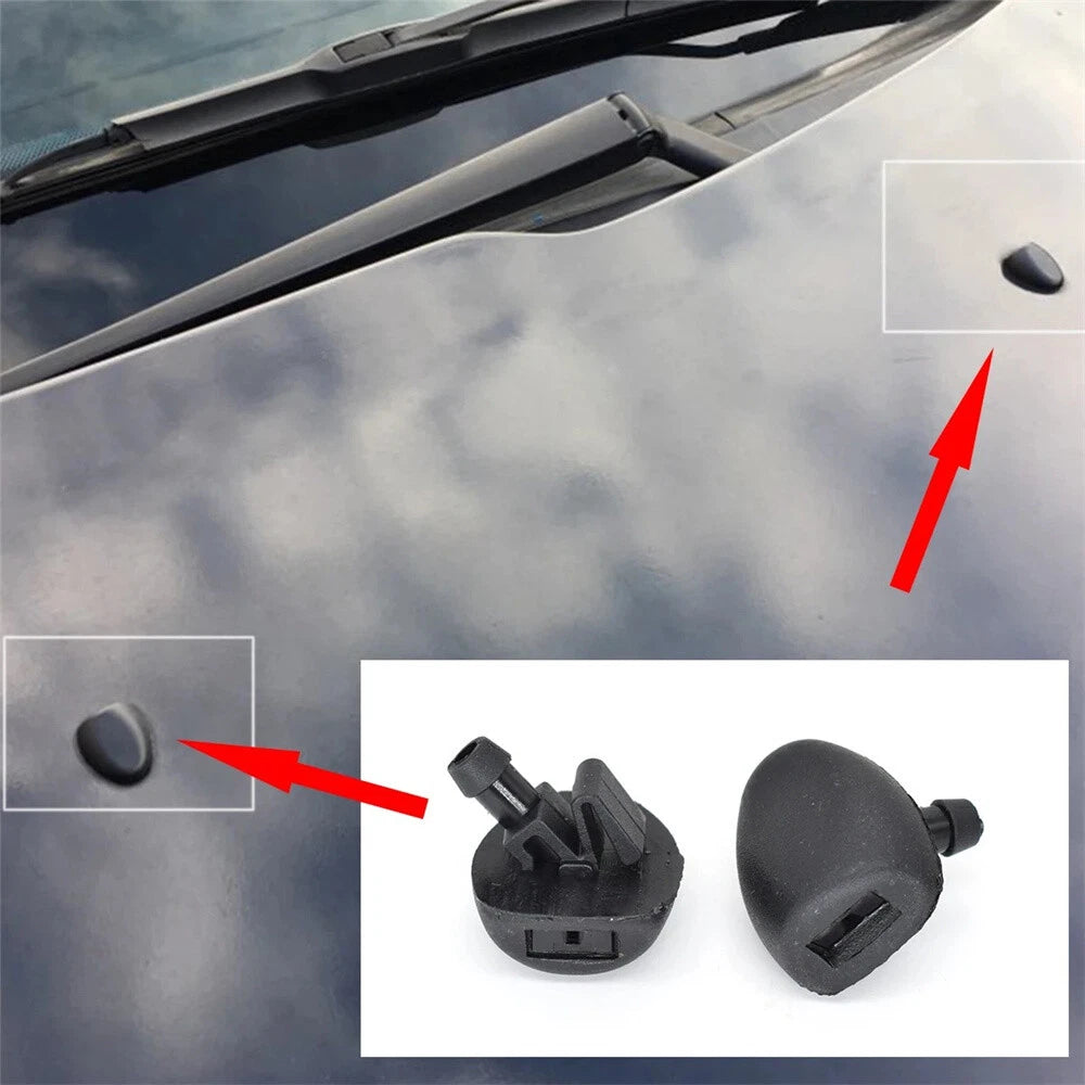 2Pcs Front Windshield Wiper Washer Nozzle For Citroen C2 C5 Peugeot 206 206+ 407