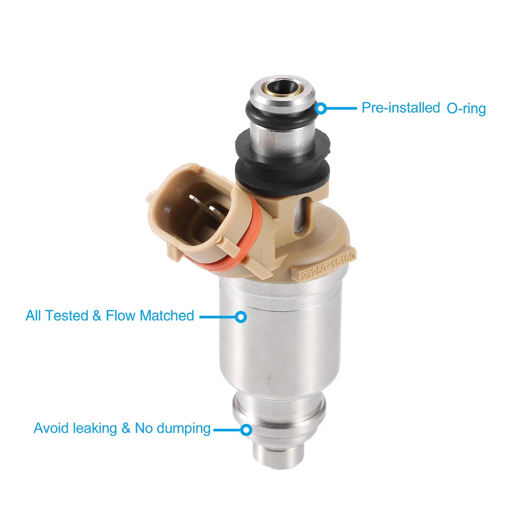 Fuel Injector Replacement Set 4pcs for Toyota Corolla 1.6L (1992–1997)