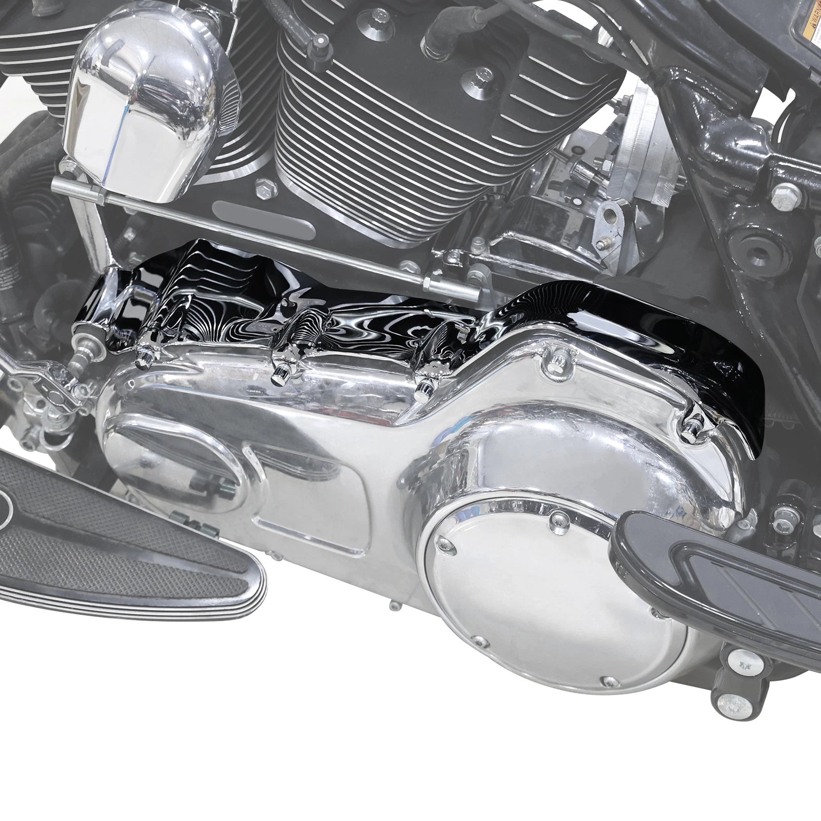 Chrome Inner Primary Covers Trim for Harley Touring Electra Glide Trike (2009–2016)